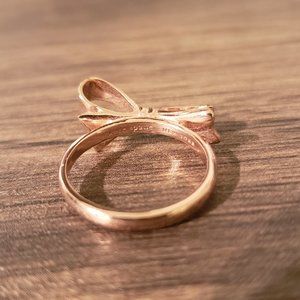 Rose Gold Kate Spade Bow Ring